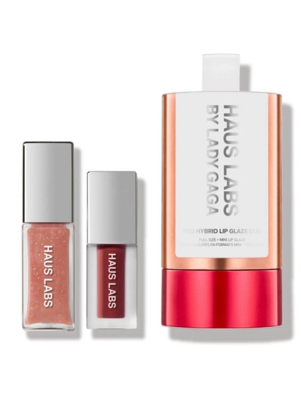 HAUS LABS LIMITED EDITION PHD HYBRID INNOVATION PLUMPING LIP GLAZE DUO SET